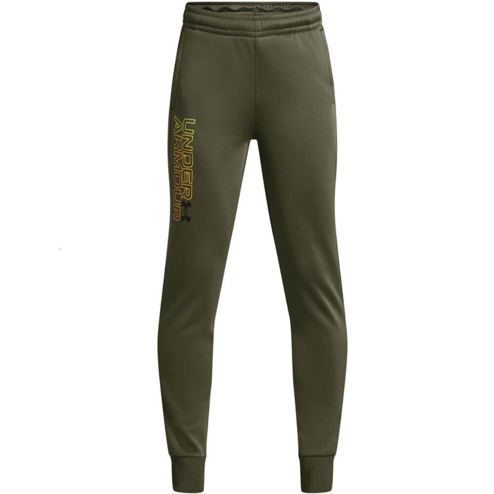Under Armour Boys Youth Green Fleece Joggers Size Youth Large YL